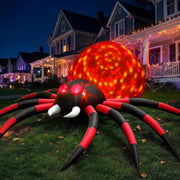 FunFanso spider front view showing full 6 ft height and dramatic pose