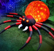 FunFanso front view of 8 ft spider showing full shape and striking silhouette