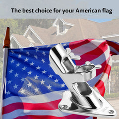 FUNNANS close-up of USA engraving on bracket highlighting durable marine-grade steel