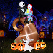 FUNUSE front view of hill skeleton couple scene, creates striking curb appeal