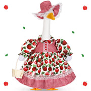 FuWeave front view of apple goose outfit showing festive porch appeal