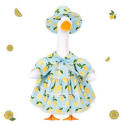 FuWeave front view of lemon porch goose outfit showing cheerful curb appeal