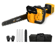 FXAFXA front view showing compact 12-inch chainsaw, easy handling benefit