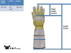 G & F Products palm detail highlighting synthetic leather and grip for secure handling