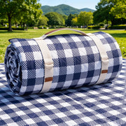 G GOOD GAIN front view showing blue blanket folded and packed for travel