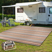 G GOOD GAIN front packed orange blanket showing compact carry ease