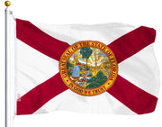 G128 Florida flag front view showing vibrant colors and clarity