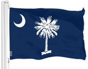 G128 South Carolina flag front view showing vibrant colors and clear design benefit display