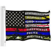 G128 front view showing Thin Line First Responders design and vibrant colors