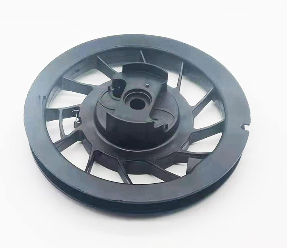 Gabasinover recoil pulley front view showing mounting features and precise fit for easy replacement
