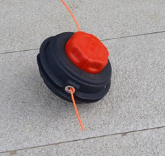 Gabasinover trimmer head front view showing mounting nut and fit benefit