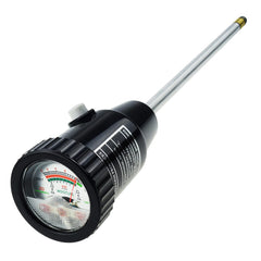 Gain Express probe inserted in garden soil to check moisture and pH