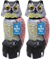 Galashield front view of owl decoy showing realistic silhouette and deterrence benefit