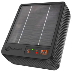 Gallagher S12 front view showing compact energizer and benefits of reliable containment