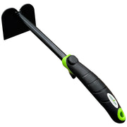 Garden Guru hand hoe front view showing full tool for versatile gardening