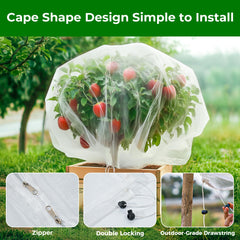 Garden Tailor fabric weave texture showing breathable HDPE mesh for light transmission