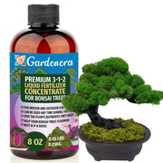 Gardenera front label showing 3-1-2 concentrate and organic benefits