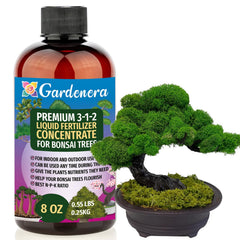 Gardenera front label showing 3-1-2 concentrate and organic benefits