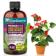 gardenera front label on 8oz bottle showing product identity and clear dosing