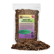 Gardenera front bag view showing brand and ready-to-use money tree mix benefits