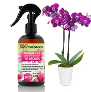 gardenera front label on 8oz bottle showing product name and benefits