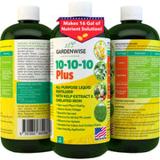 GARDENWISE front label of 8oz bottle showing product benefits