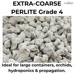 GARDENWISE perlite close-up texture highlighting chunky aeration particles