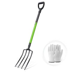 GARDENWORK pitch fork front view showing sturdy tines for reliable lifting