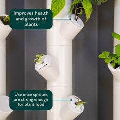 GARDYN yCover installed on yCube protecting seedling and reducing surface growth