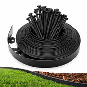 gardzen front packaging showing entire 20-foot edging kit and stake count for easy planning