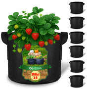gardzen front view of 30 gallon grow bag showing sturdy shape and capacity benefit