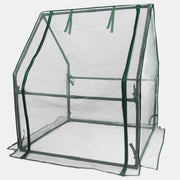 Gardzen front view showing full greenhouse protecting plants and saving space
