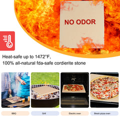 Garpernics stone placed inside Coleman camp oven demonstrating fit for camping