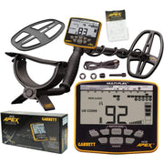 Garrett ACE Apex front console showing controls and display for precise tuning