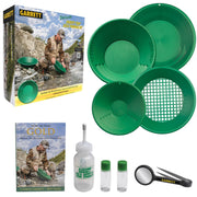 Garrett green 9-piece kit front view showing all components and easy transport benefit