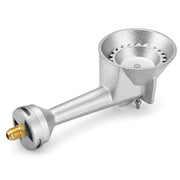 Gas One front view burner head showing durable cast-iron and connection benefit