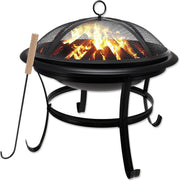 Gas One front view showing compact fire pit and stable base benefit of space-saving design