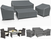 Gasadar front view of full covered patio set showing protection