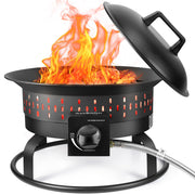GasBRUH front view showing bowl and flame for easy outdoor warmth