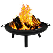 Gas One front view of 23-inch fire pit showing stable base and bowl, durable warmth