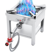 Gas One front profile stainless steel showing durable frame and easy cleaning benefit