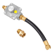 GASPRO regulator front view showing compact metal body and benefits reliable fit