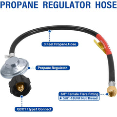GasSaf close-up of 3/8-inch flare fitting delivering reliable seal benefit