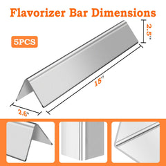 GasSaf bars installed under Weber Spirit grates improving heat distribution benefit