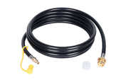 GasSaf front view of hose packaging showing product and length benefit