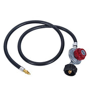 GasSaf regulator front view showing controls and benefit of precise pressure adjustment