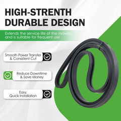 GEATaaT belt next to ruler showing 1-1/8 inch by 123 inch size accuracy