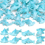 Geelin mini hammerhead shark figurines front view showing set of 50 for versatile decoration
