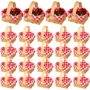 Geelin front packaging view showing 24 baskets and gingham napkins for event styling
