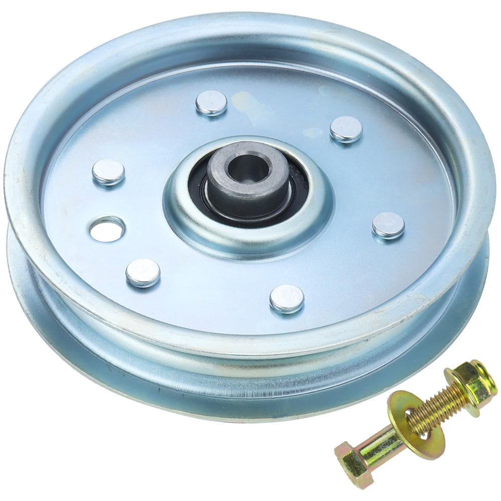 GELASKA idler pulley front view showing fit and finish for reliable replacement